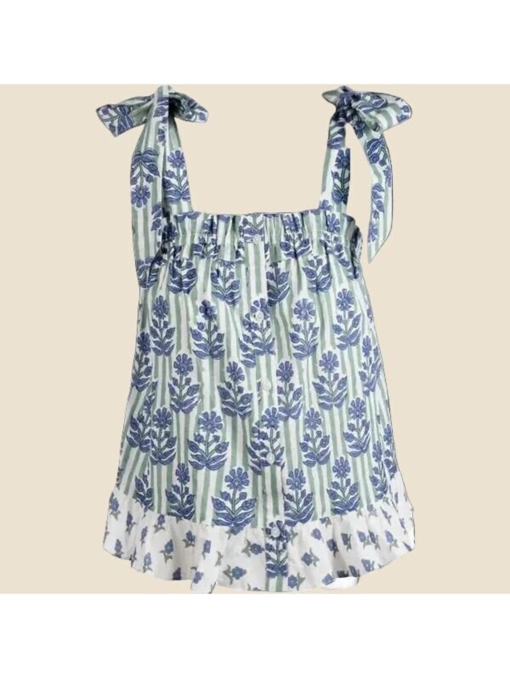 Ophelia + Indigo Floral Top
